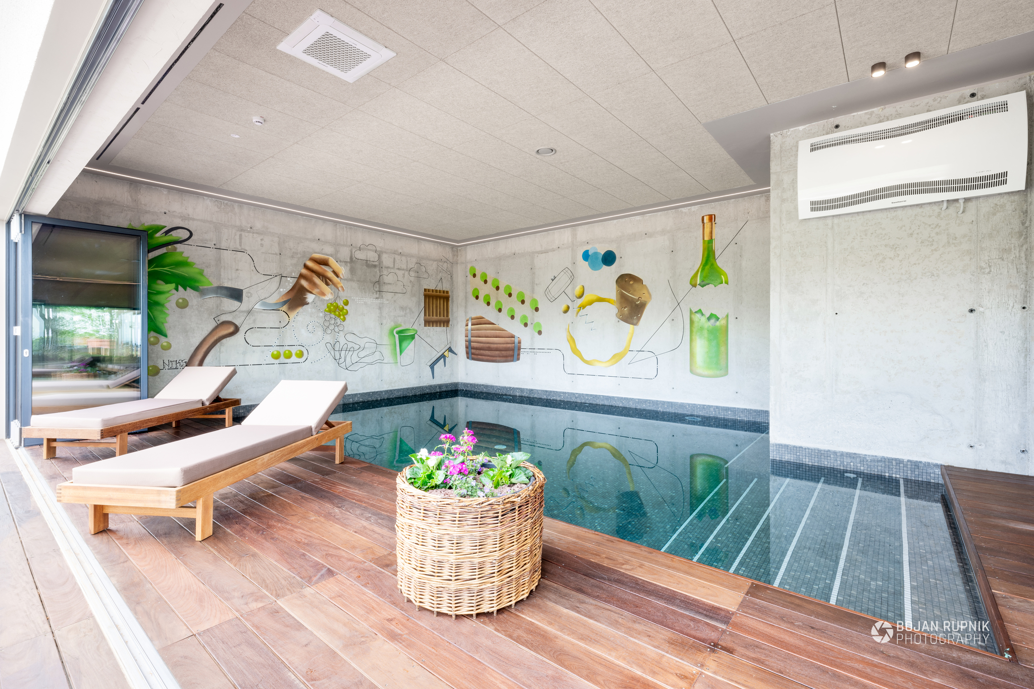 Bazen s teraso v Vinskem raju Glavinič