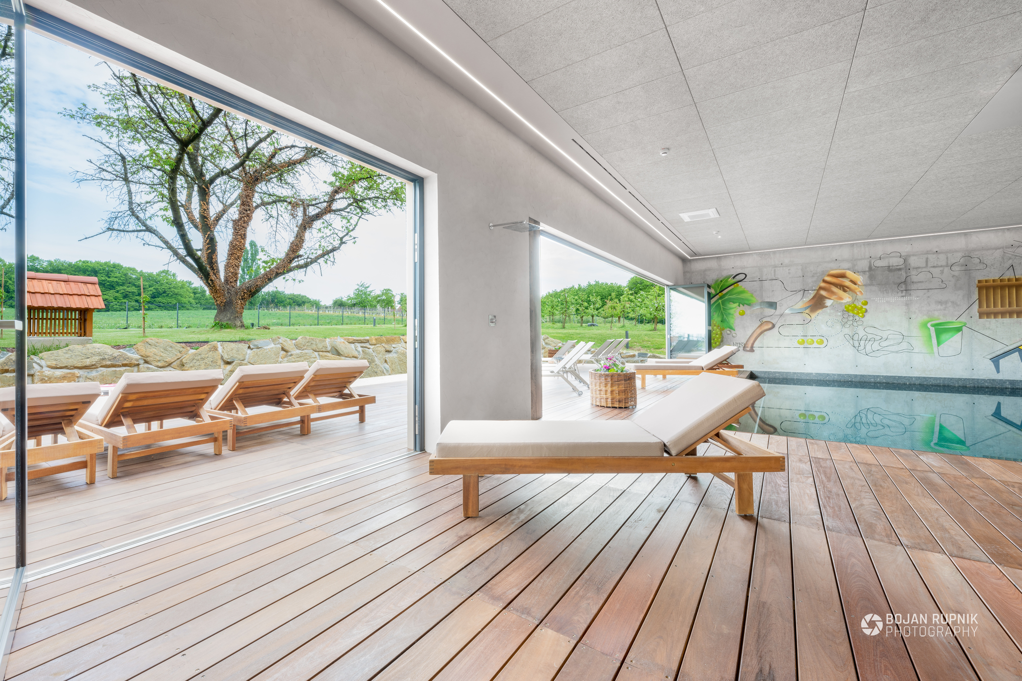 Bazen s teraso v Vinskem raju Glavinič